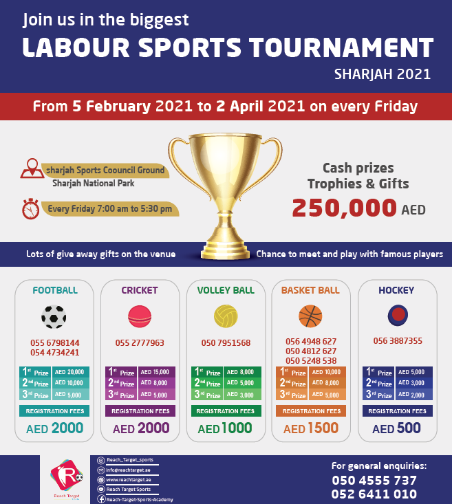 Labour sport schedule