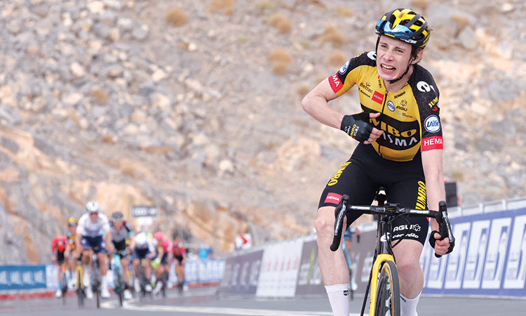 Vingegaard claims fifth stage as Pogacar finishes second to keep lead at UAE Tour - GulfToday