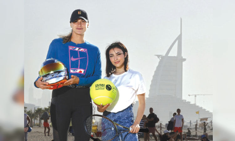   Aryna Sabalenka, who visited some of the emirate’s most recognisable landmarks, says being in Dubai is always refreshing.