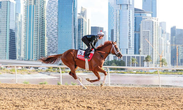 Kabirkhan will complete one of racing’s most unlikely rises, from Kazakhstan to the Dubai World Cup, should he take the prize. Courtesy: Dubai Racing Club