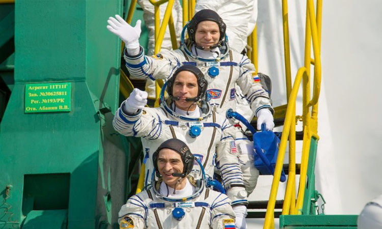 Three-man US-Russian crew returns to Earth from ISS - GulfToday
