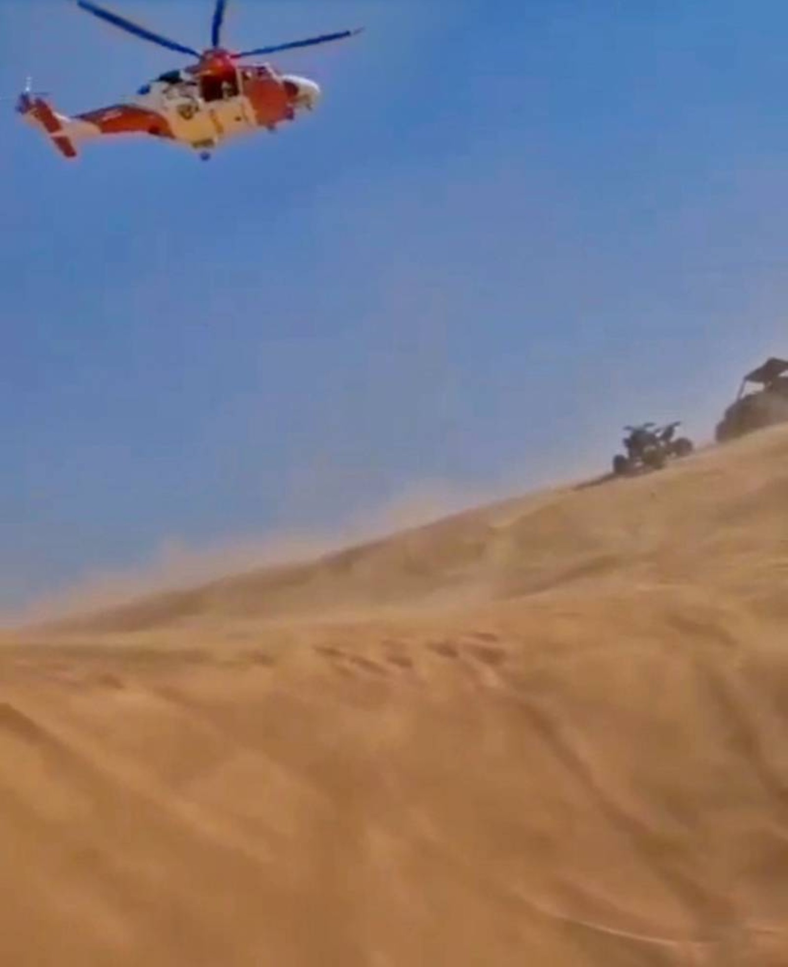 Sharjah Police rescue man after his motorcycle crashes in Rafadah desert