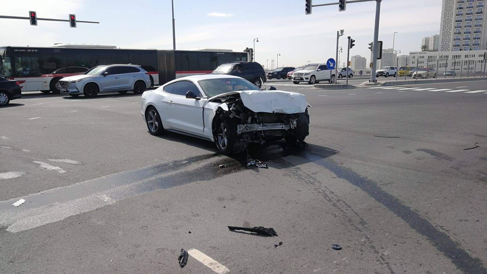 Dubai reported 262 traffic accidents due to sudden swerving in last 6 months