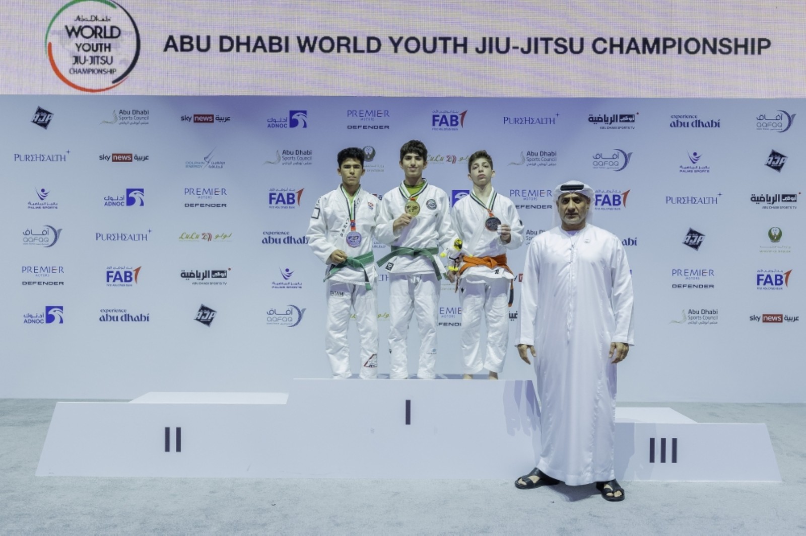 Al Jazira club top medal table on Day 2