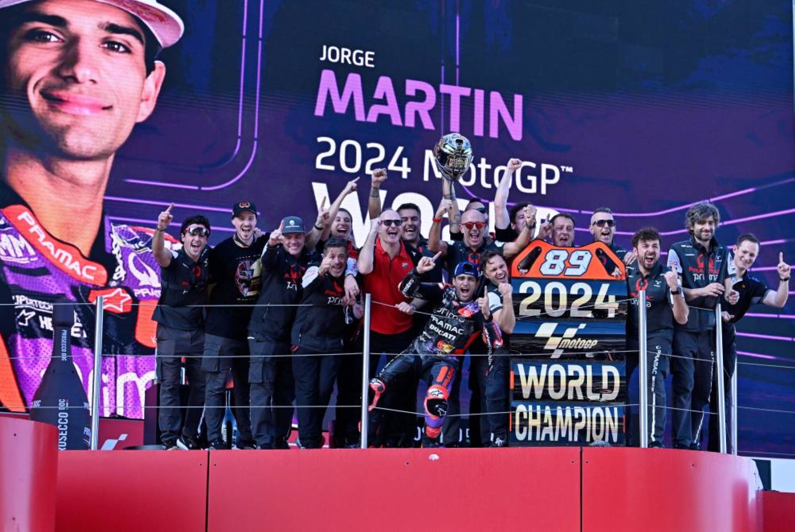‘Emotional’ Martin defies Bagnaia to claim first MotoGP world championship