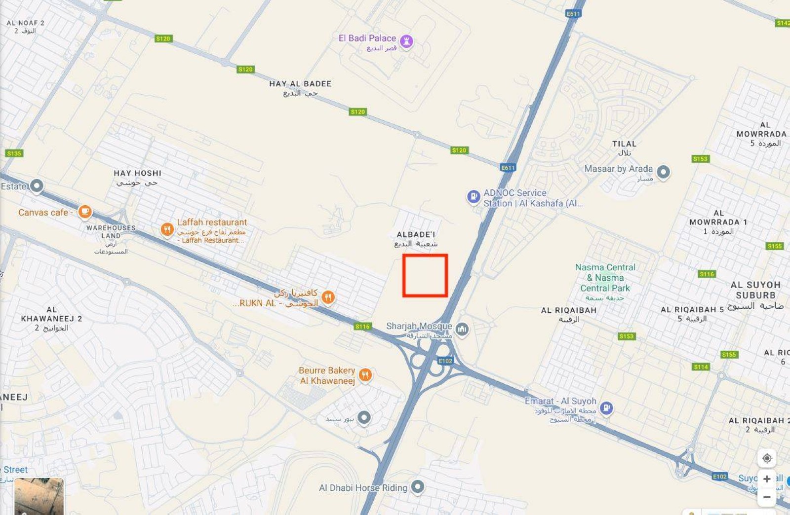 The new site of the Sharjah International Book Fair is next to the Sharjah Mosque. 