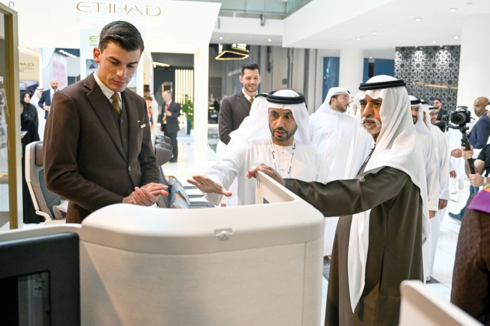 Sheikh Nahyan Bin Mubarak inaugurates Air Expo Abu Dhabi 2024.