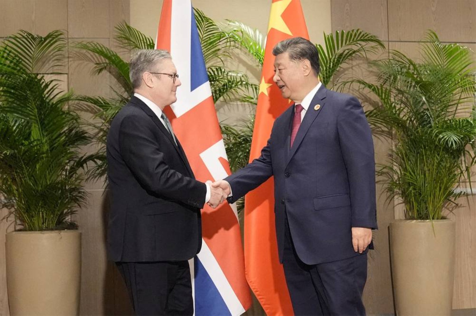 Keir Starmer attends a bilateral meeting with Xi Jinping recently at the Sheraton Hotel, as he attends the G20 summit in Rio de Janeiro, Brazil, Reuters