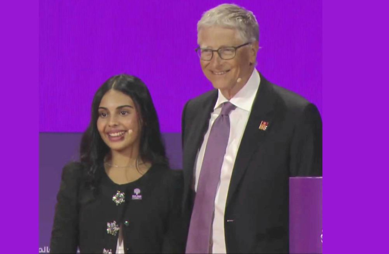 13-year-old Saudi girl Rateel Alshehri shares limelight with Bill Gates at Riyadh forum