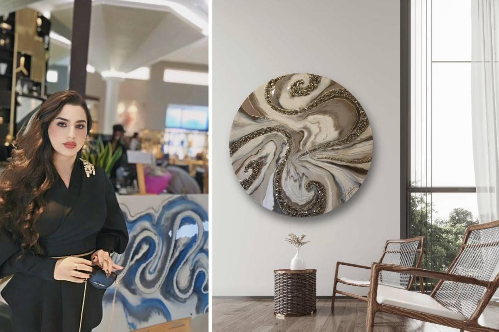 Making a mood: Rozan Awad’s art seeks to make a space a better place