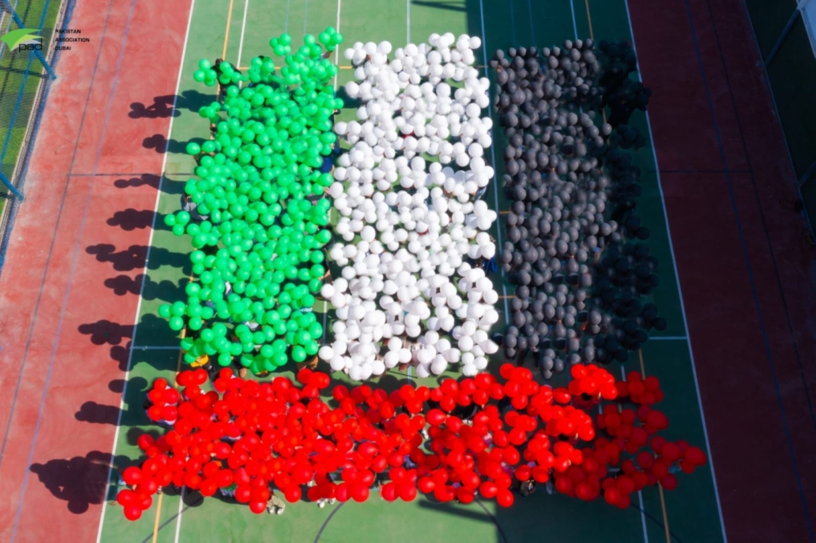 PAD marks Eid Al Etihad with ‘human UAE Flag’