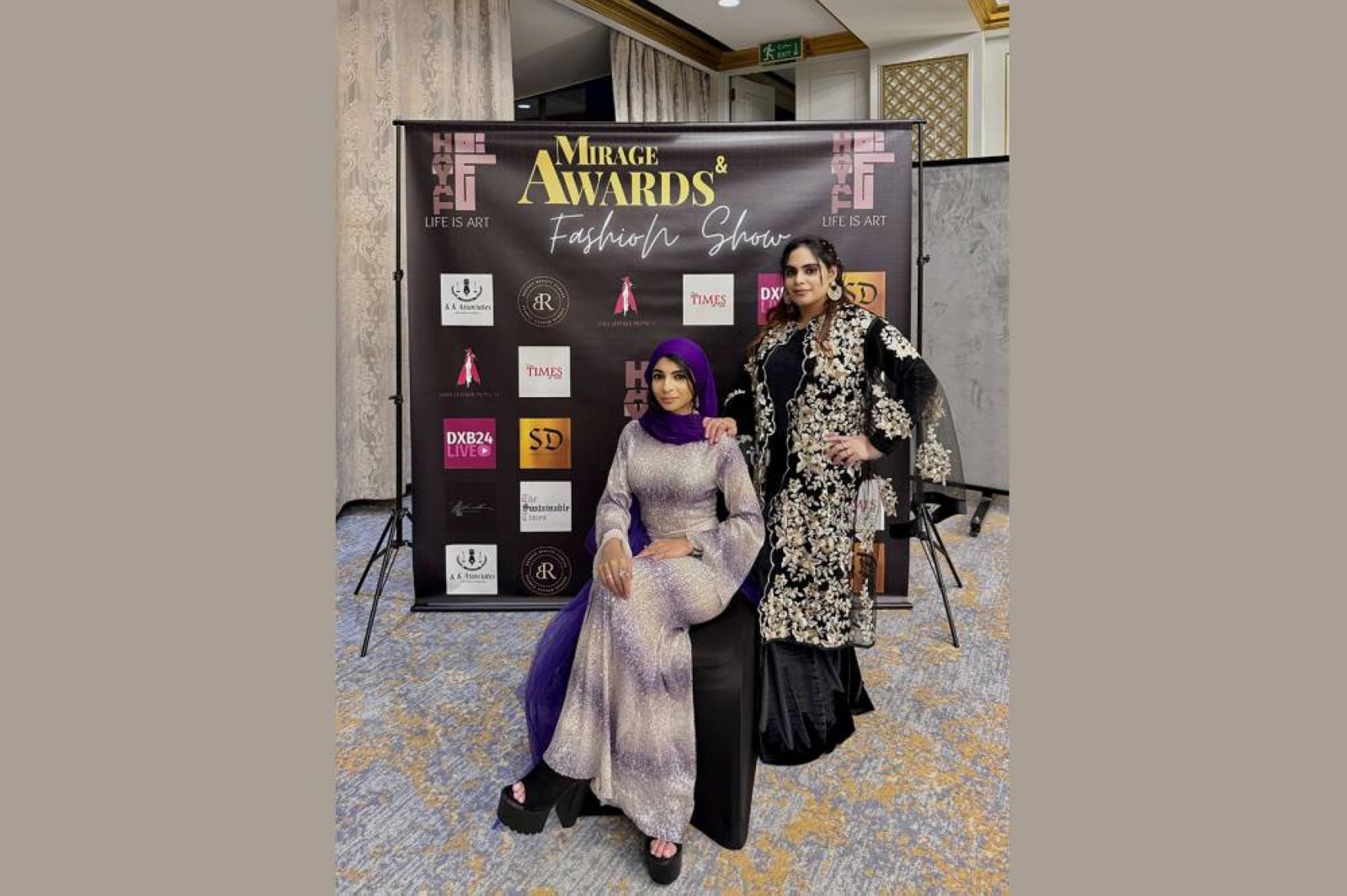 The fabric of art: Hayat Arts show unites the art and fashion worlds