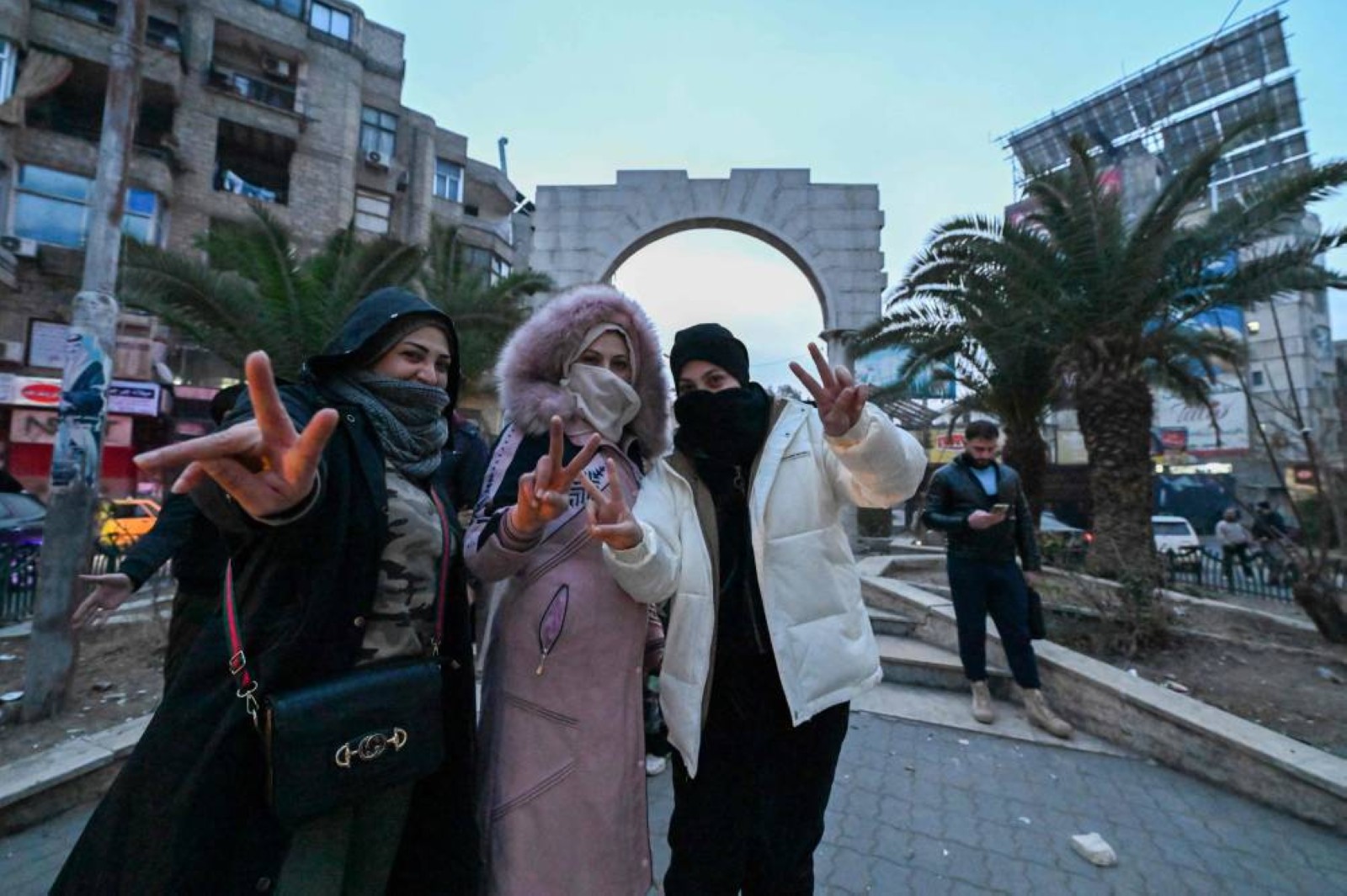 Jubilation and gunfire as Syrians celebrate end of Assad's rule