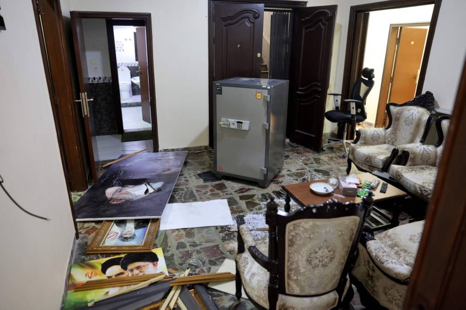 Damascus embassy of Assad ally Iran vandalised