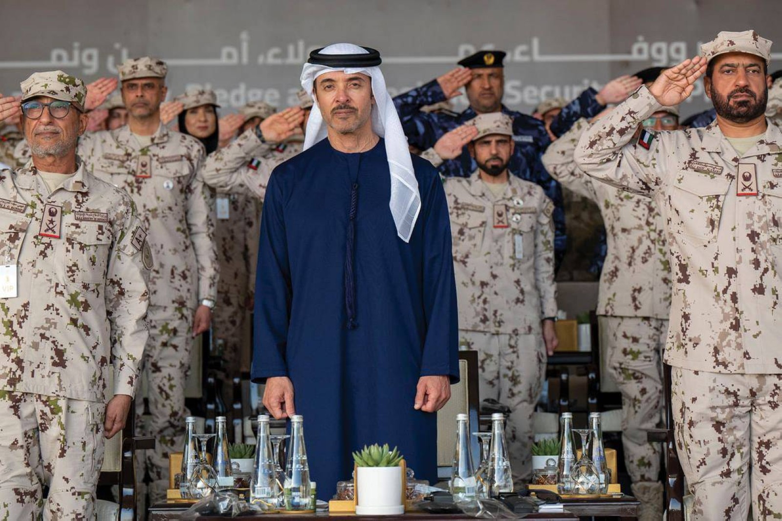 Hazza Bin Zayed praises Armed Forces of the UAE