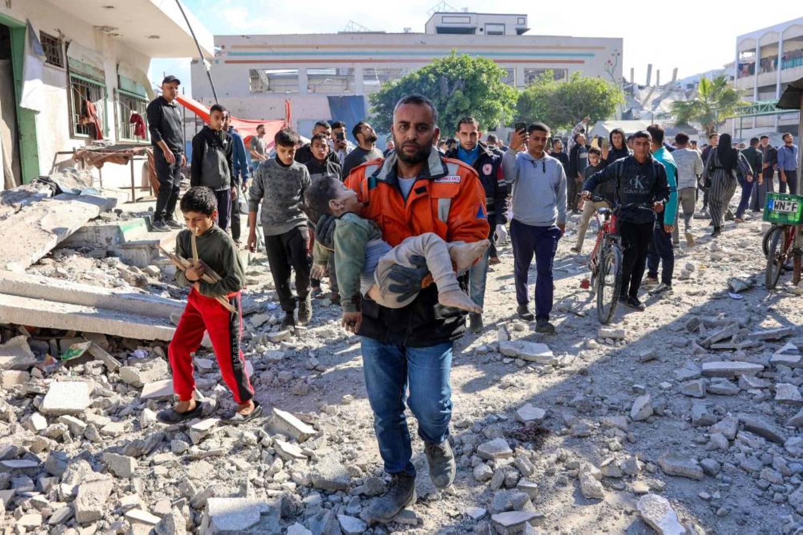 22 more killed in Israeli strikes on school housing displaced Palestinians