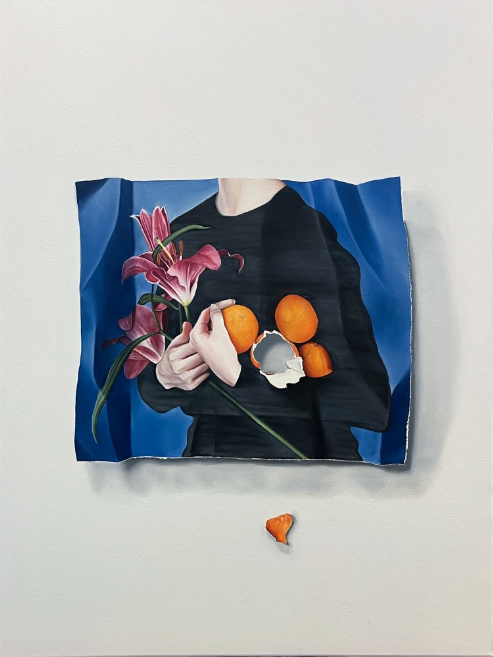 Palestinian artist Reem R.’s ‘Lilies’ droop with loss, bloom with resistance
