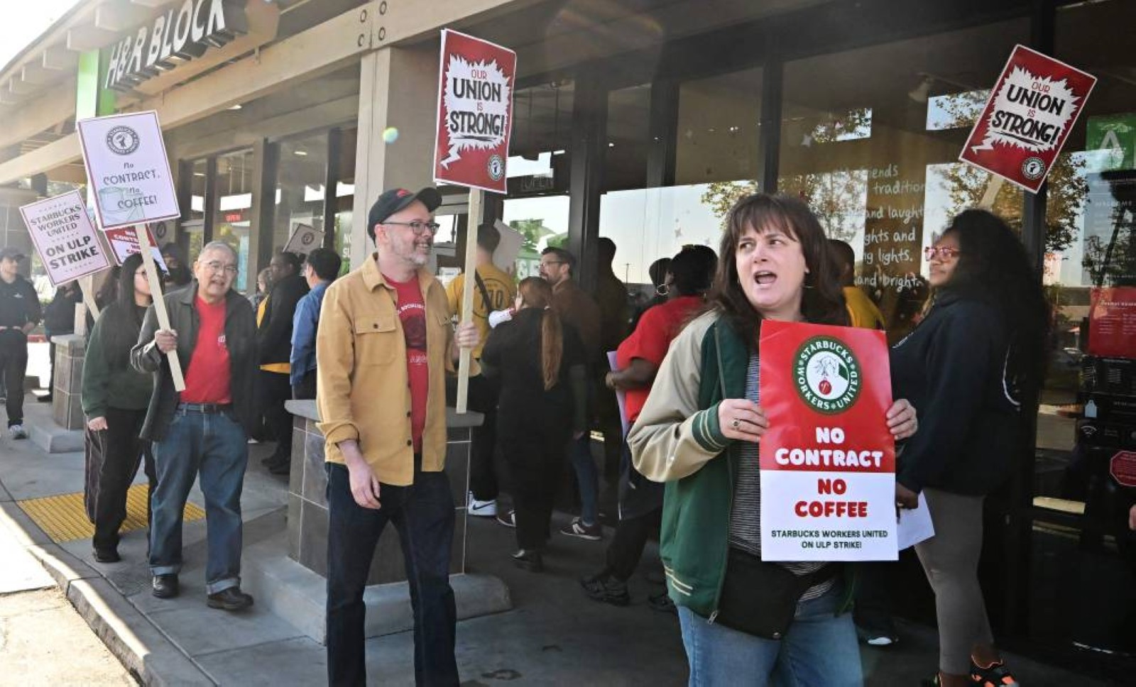 Starbucks workers’ union strikes across US as talks hit impasse