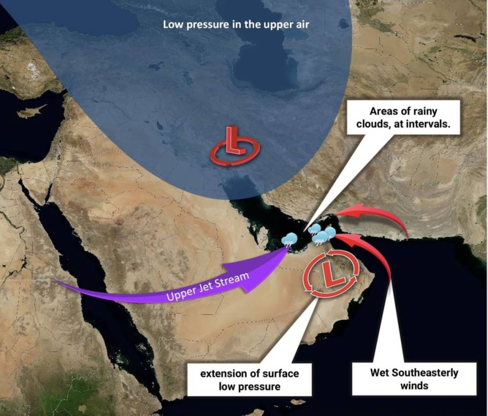 Rain lashes parts of UAE; lowest temperature 5.6˚C recorded in Al Ain
