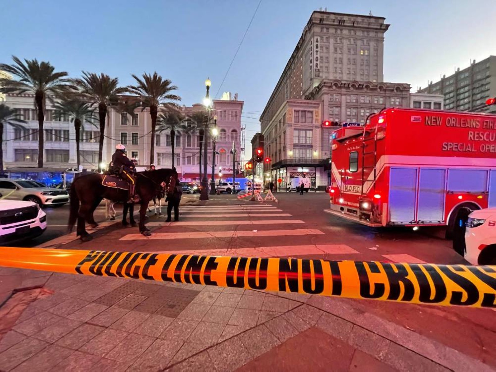 10 dead as man crashes truck into crowd celebrating New Year in US