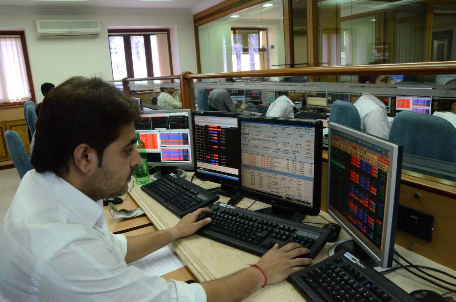Sensex tanks over 1,200 points, Nifty ends at 23,024