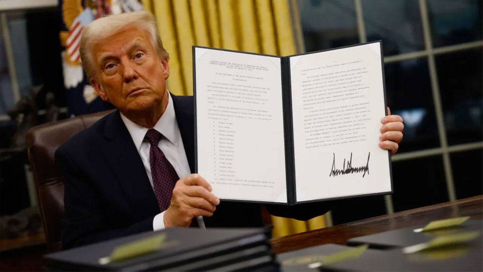 President in action.
