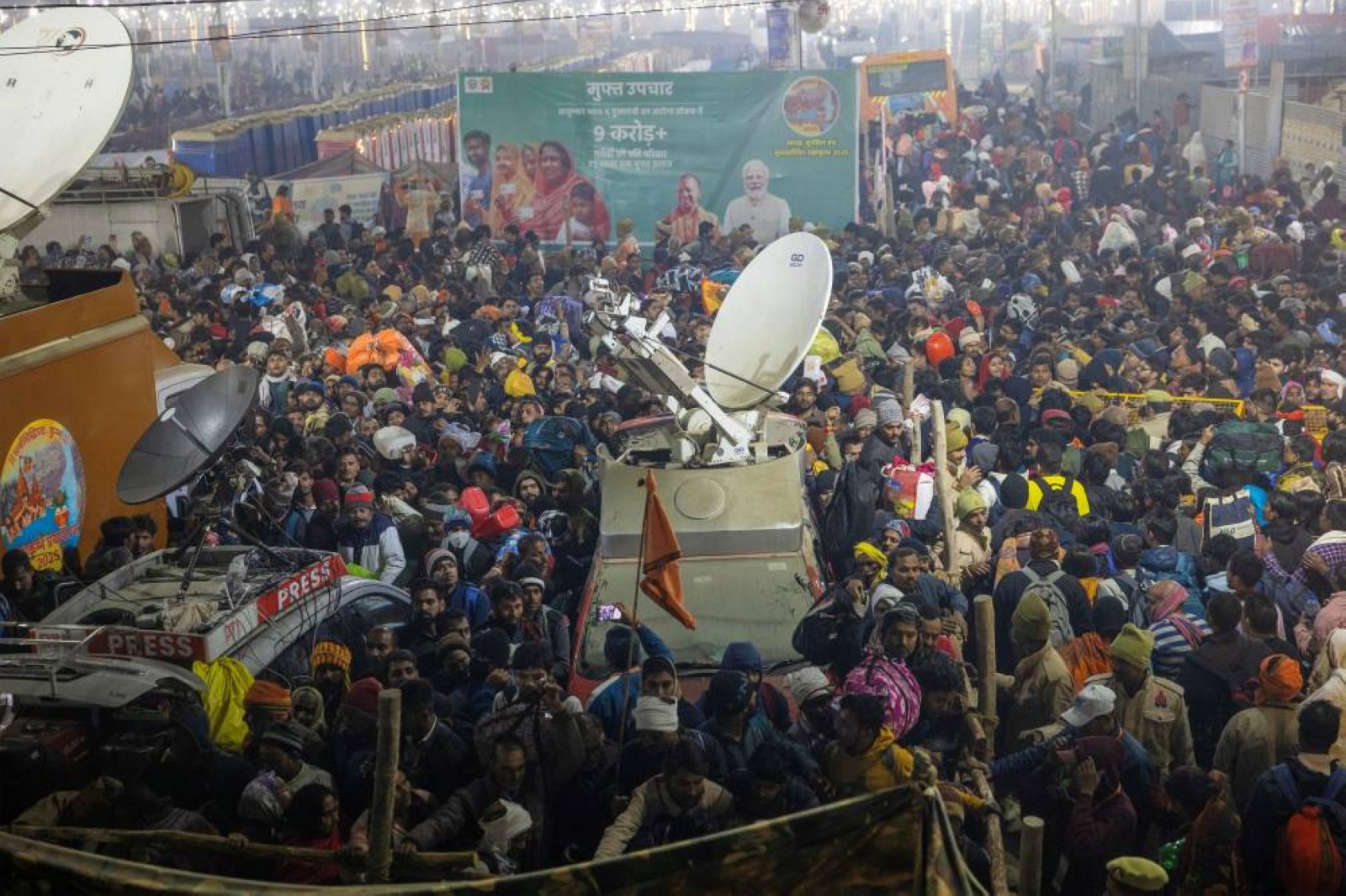 VIDEO: Nearly 40 bodies brought to morgue after stampede at India's Kumbh