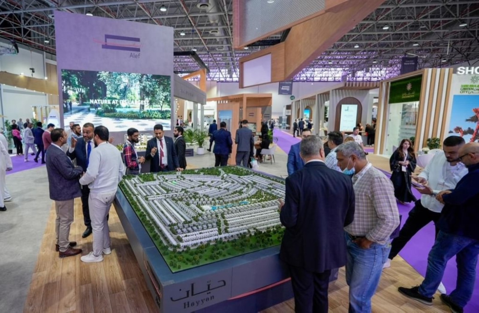 Alef Group showcased its recently launched Olfah project and the Hayyan villa community.