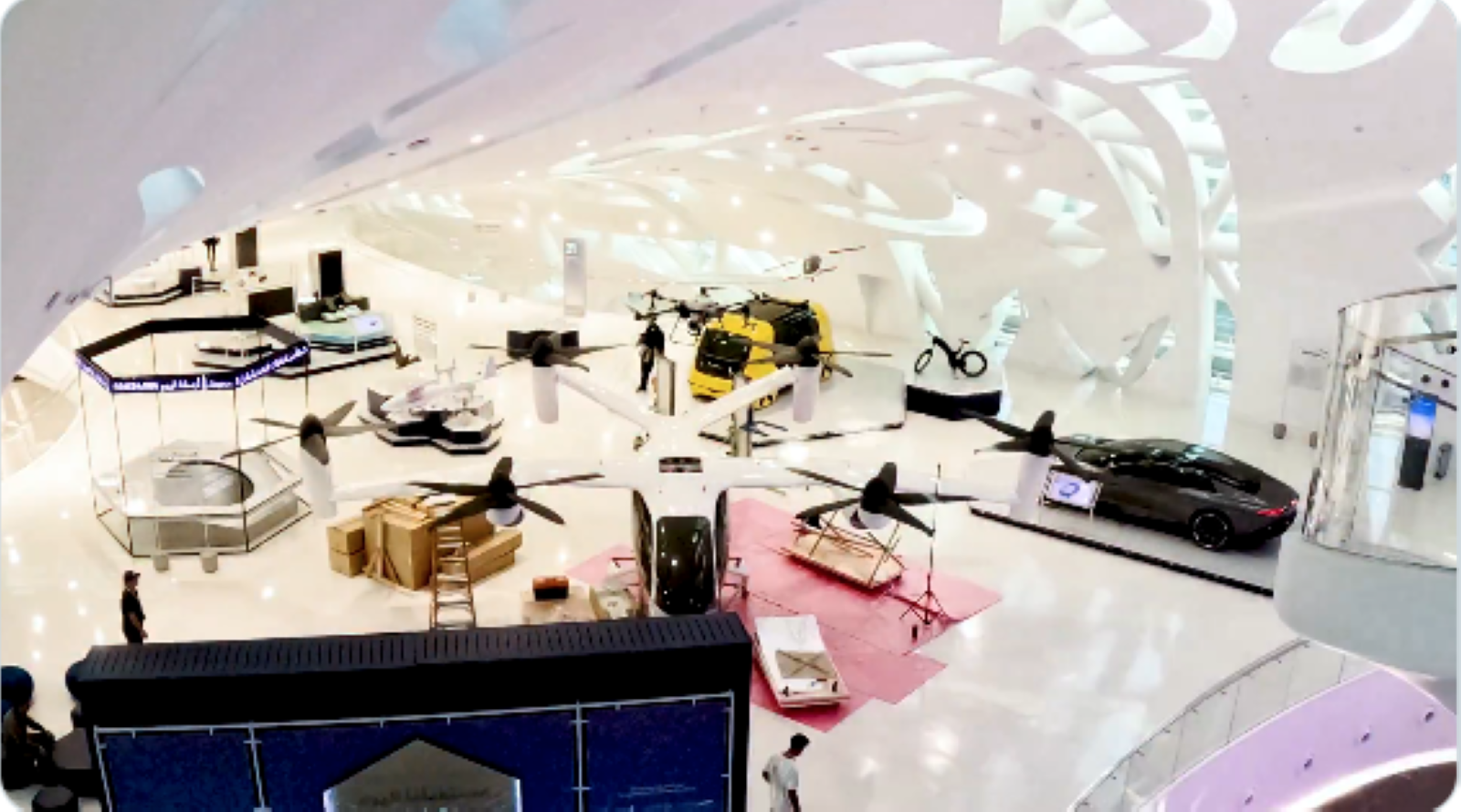 Museum of the Future unveils aerial taxi prototype installation