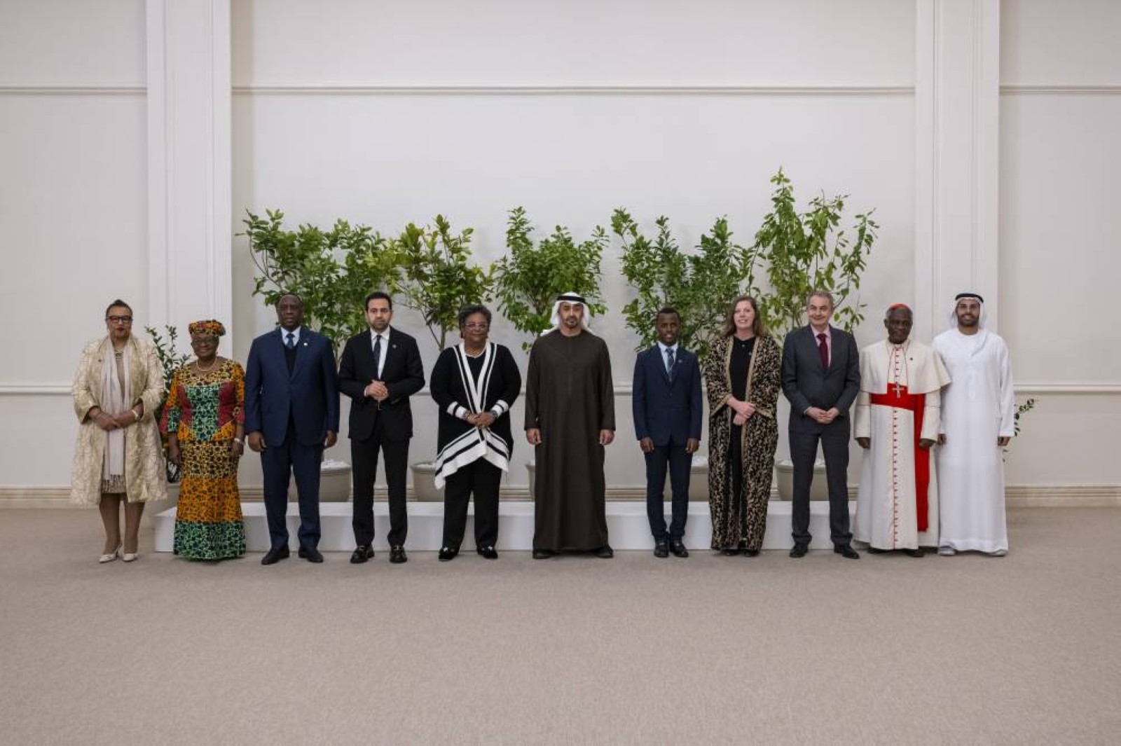 President receives Zayed Award for Human Fraternity winners and envoys attending UAE Ambassadors' forum