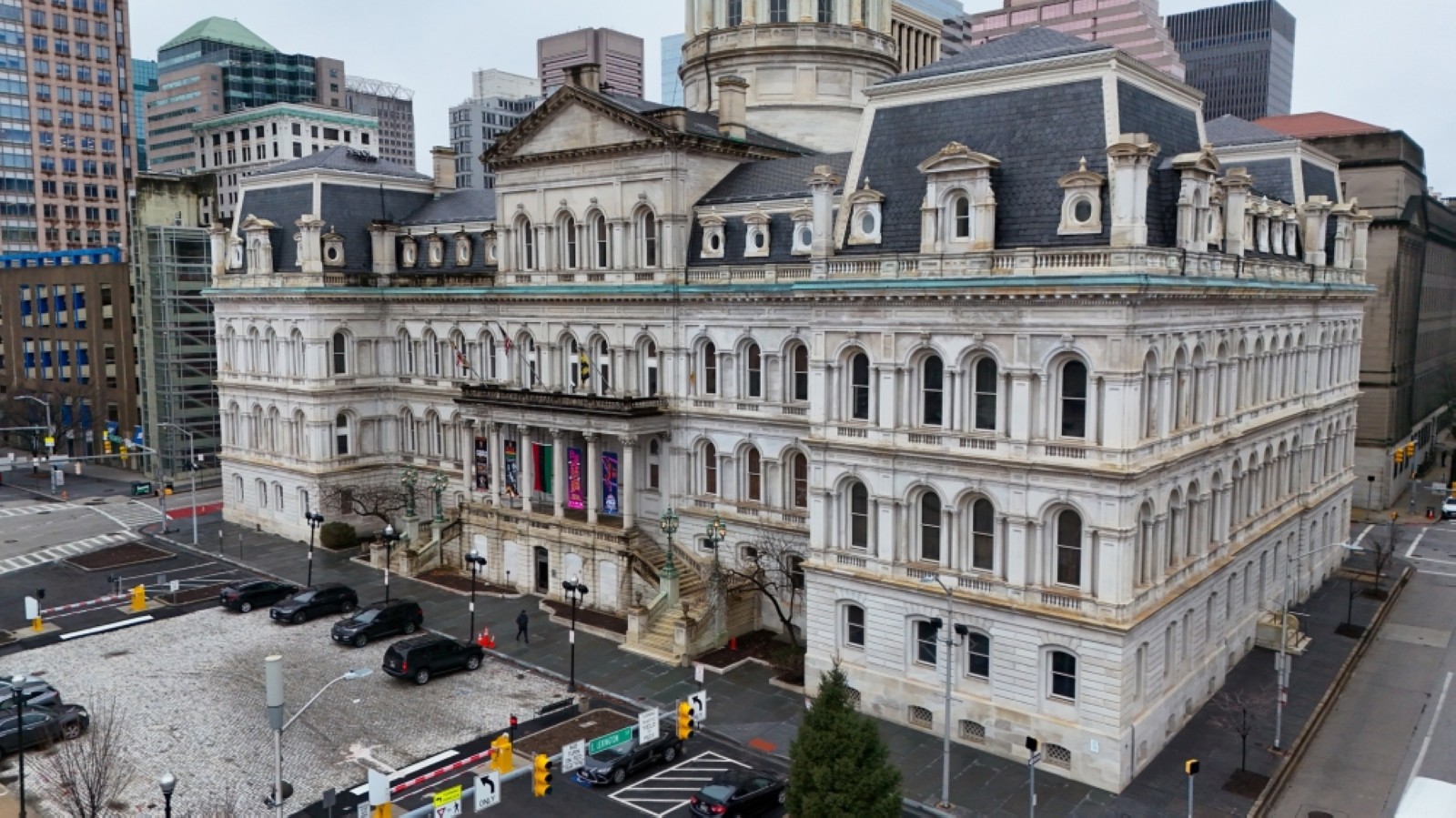 Baltimore City Hall serves as the hub for Baltimore’s local government, where city officials conduct meetings, approve policies, and engage with the public. Tribune News Service