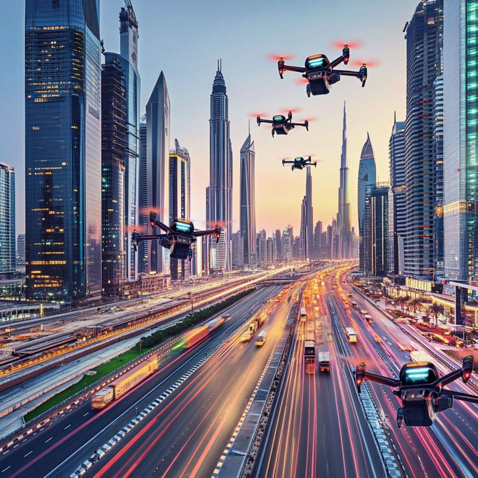 UAE begins mapping air corridors for air taxis, cargo drones