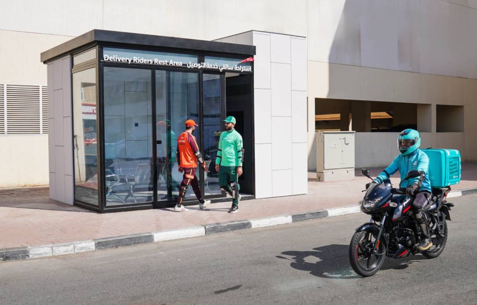 RTA completes construction of 40 air-conditioned rest areas for delivery riders