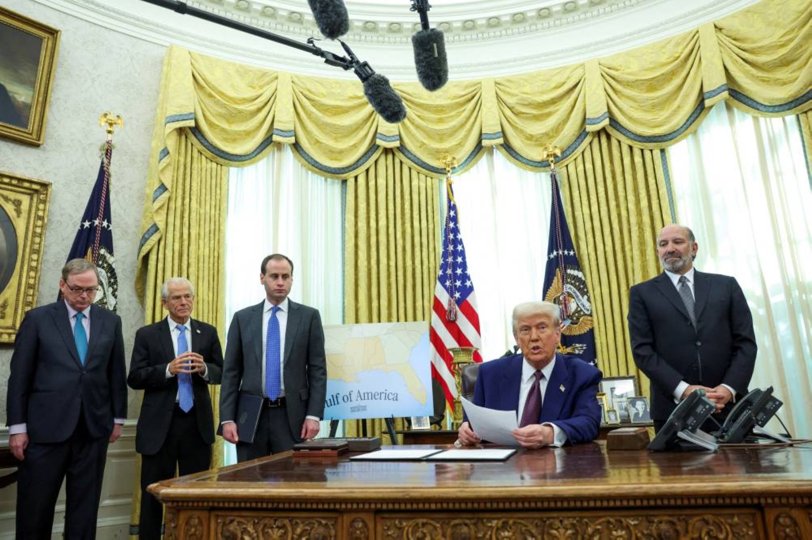Donald Trump speaks from the Oval Office of the White House. File/Reuters