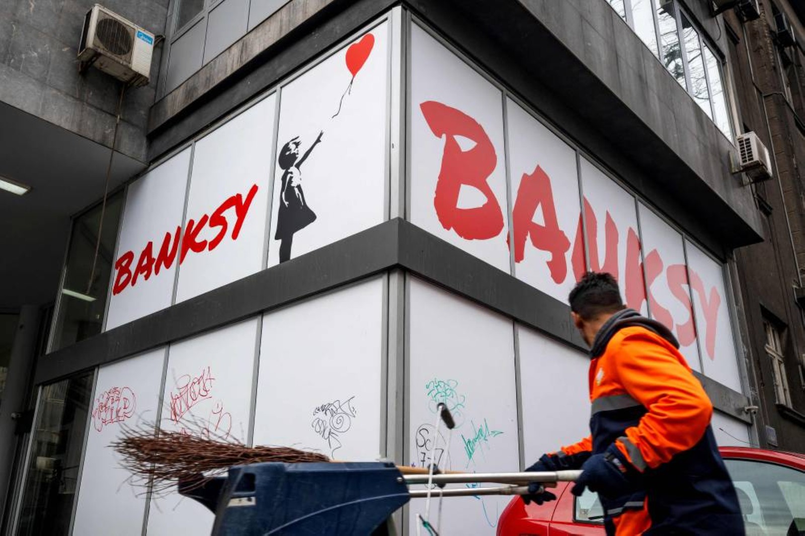 Banksy vs Banksy: Rival exhibits face off in Serbian capital