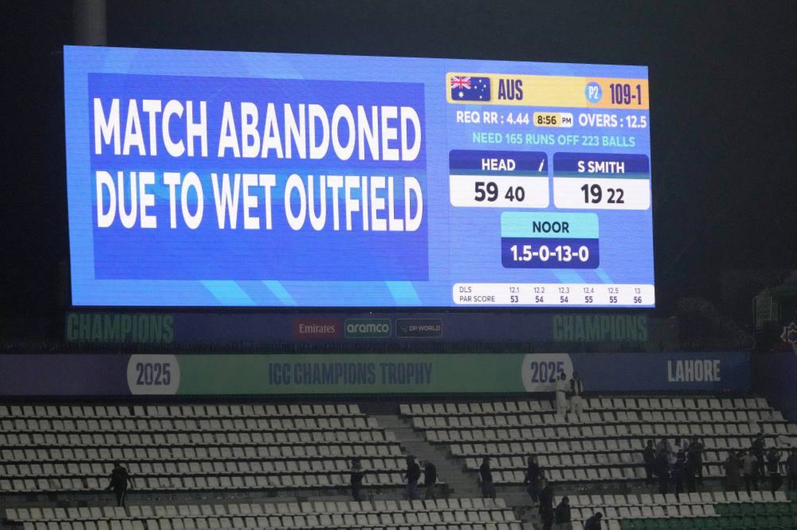 Australia in Champions Trophy semis as rain hits Afghanistan's chances