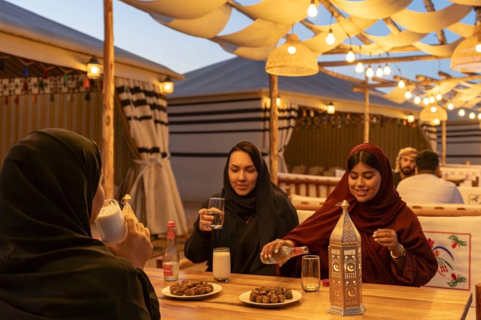 Ramadan Iftar experience at Al Badya Village in Al Marmoom Oasis   
