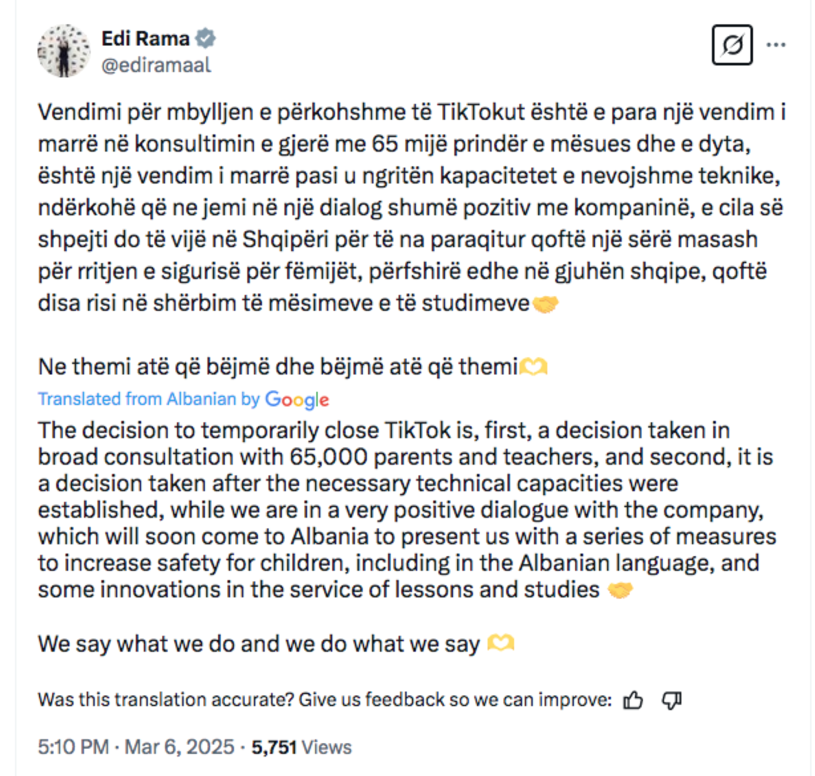 Albania to shut down TikTok in coming days