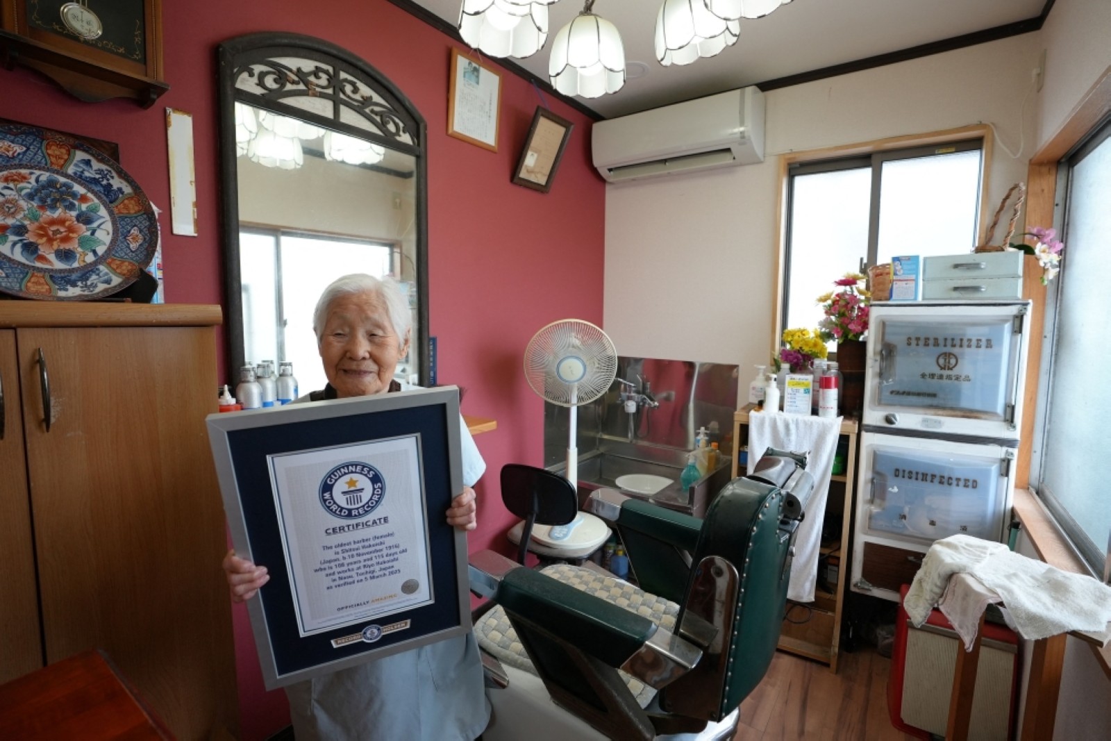 Japanese barber, 108, crowned world’s oldest