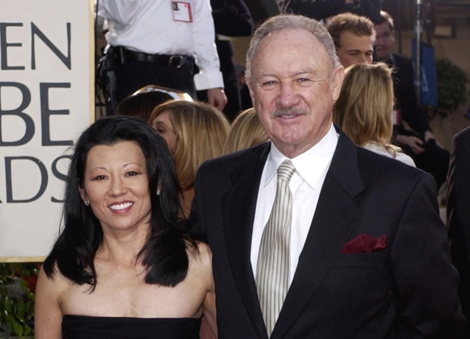 Betsy Arakawa and Gene Hackman.
