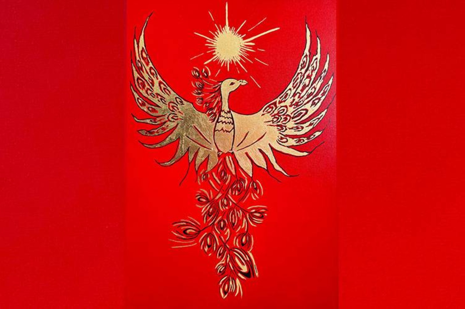 Passion for art, wealth of colour: Yuliya Solomennaya’s red and gold canvases