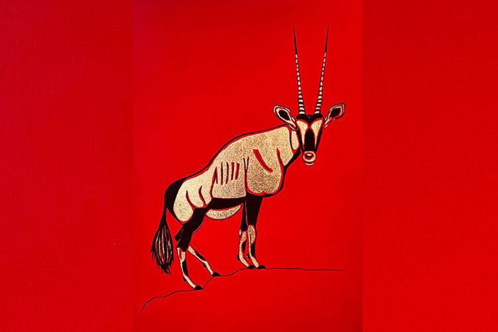 Passion for art, wealth of colour: Yuliya Solomennaya’s red and gold canvases