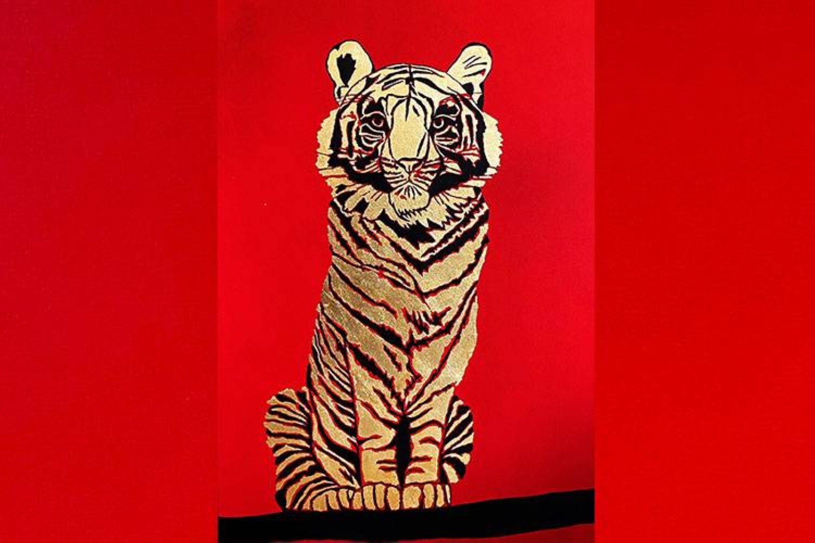 Passion for art, wealth of colour: Yuliya Solomennaya’s red and gold canvases