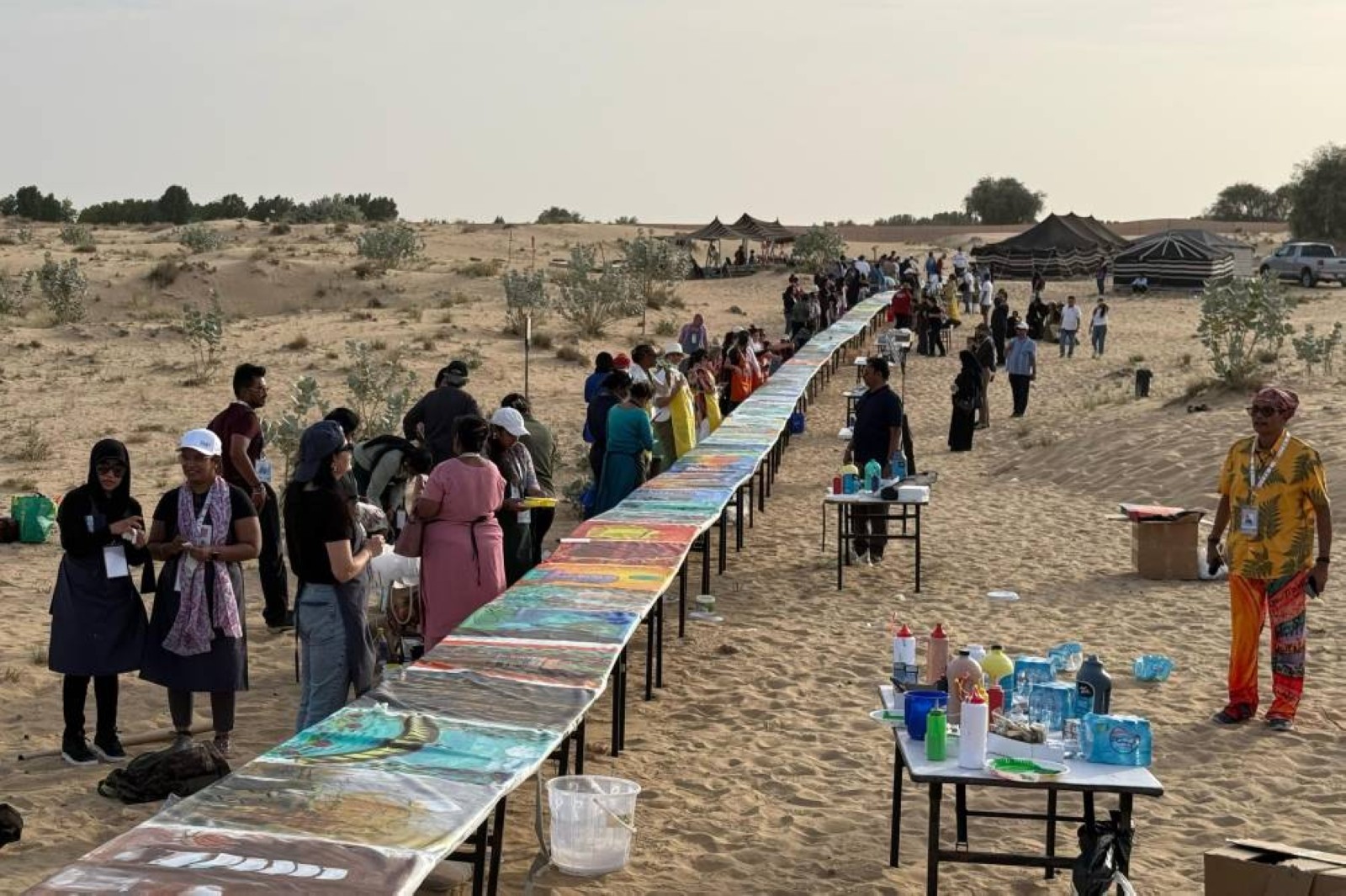World record for longest abstract by Dubai International Art Centre