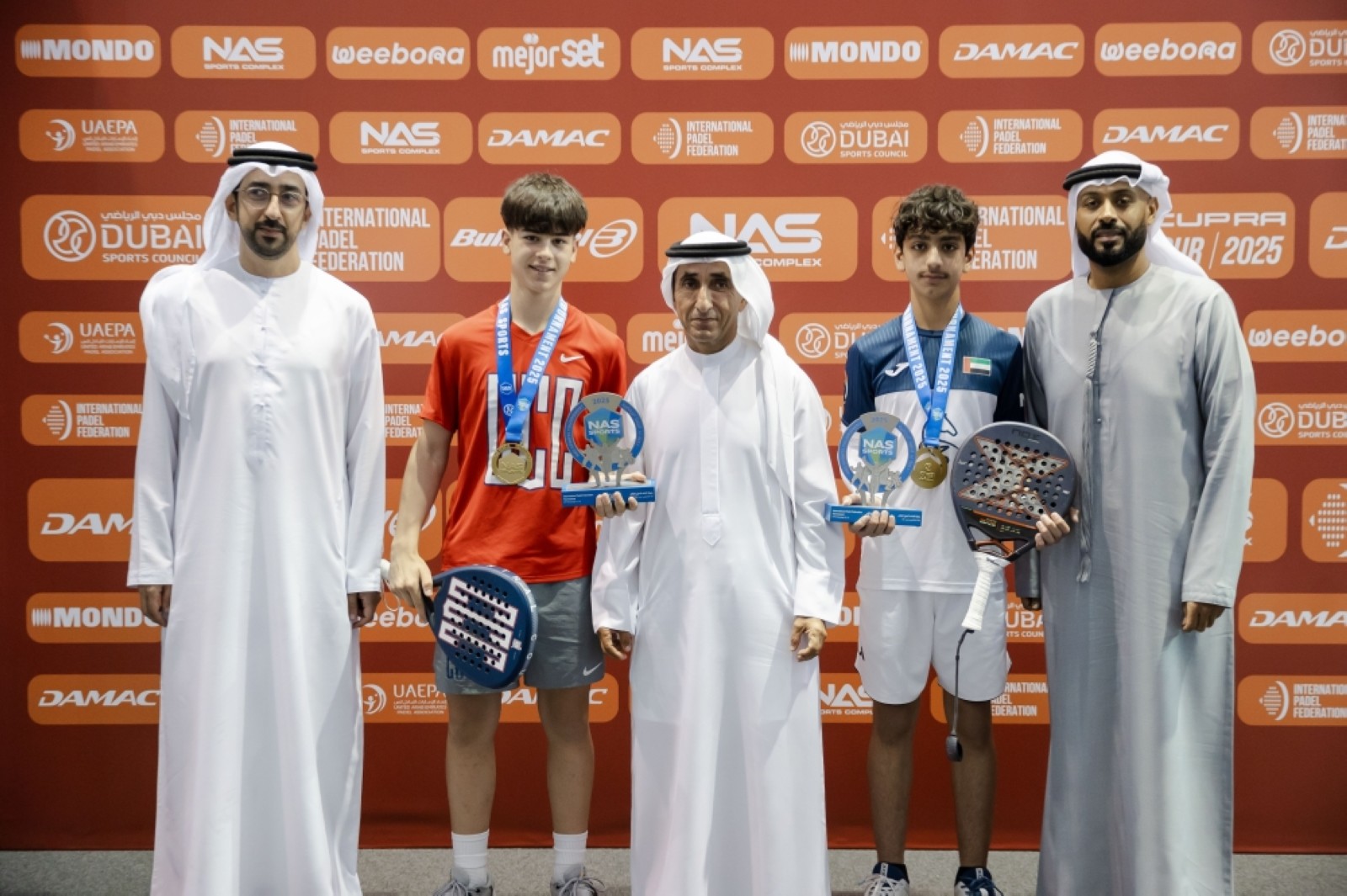 Sheikh Saeed crowns winners of NAS Junior Padel Championship