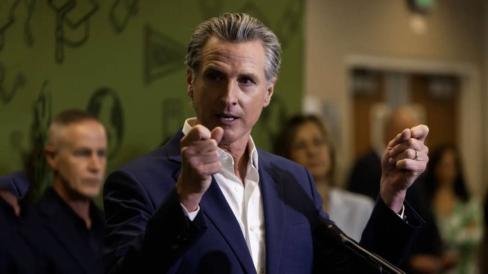 Yes, Gavin Newsom’s new podcast is cringe