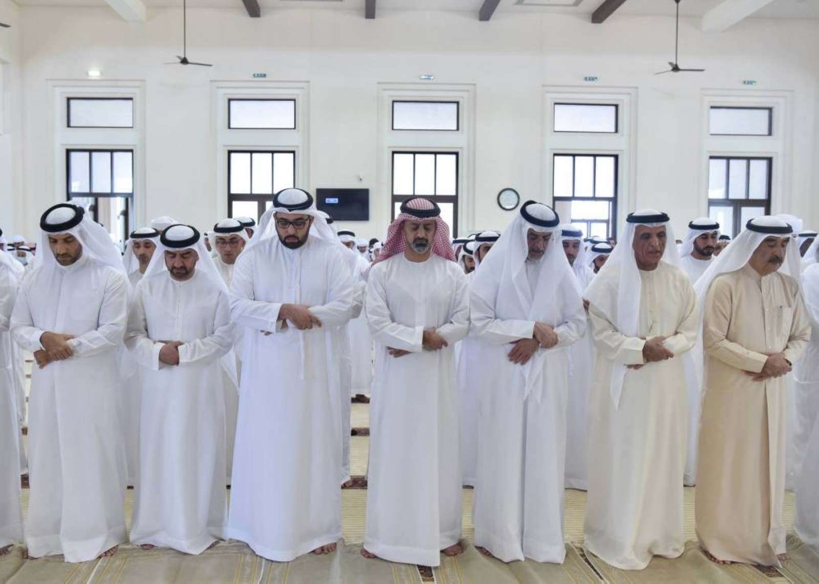 Rulers of UAQ, RAK perform funeral prayer of Sheikha Hassa Bint Hamid