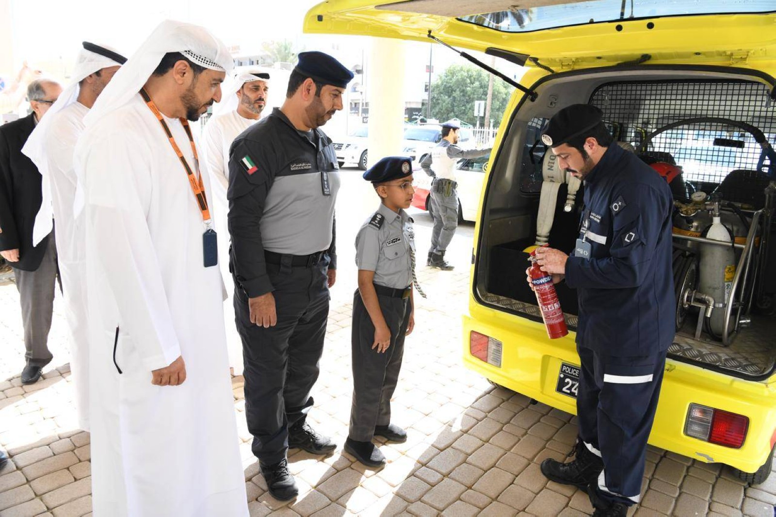Abu Dhabi Police fulfil an Emirati child's dream of becoming a police officer