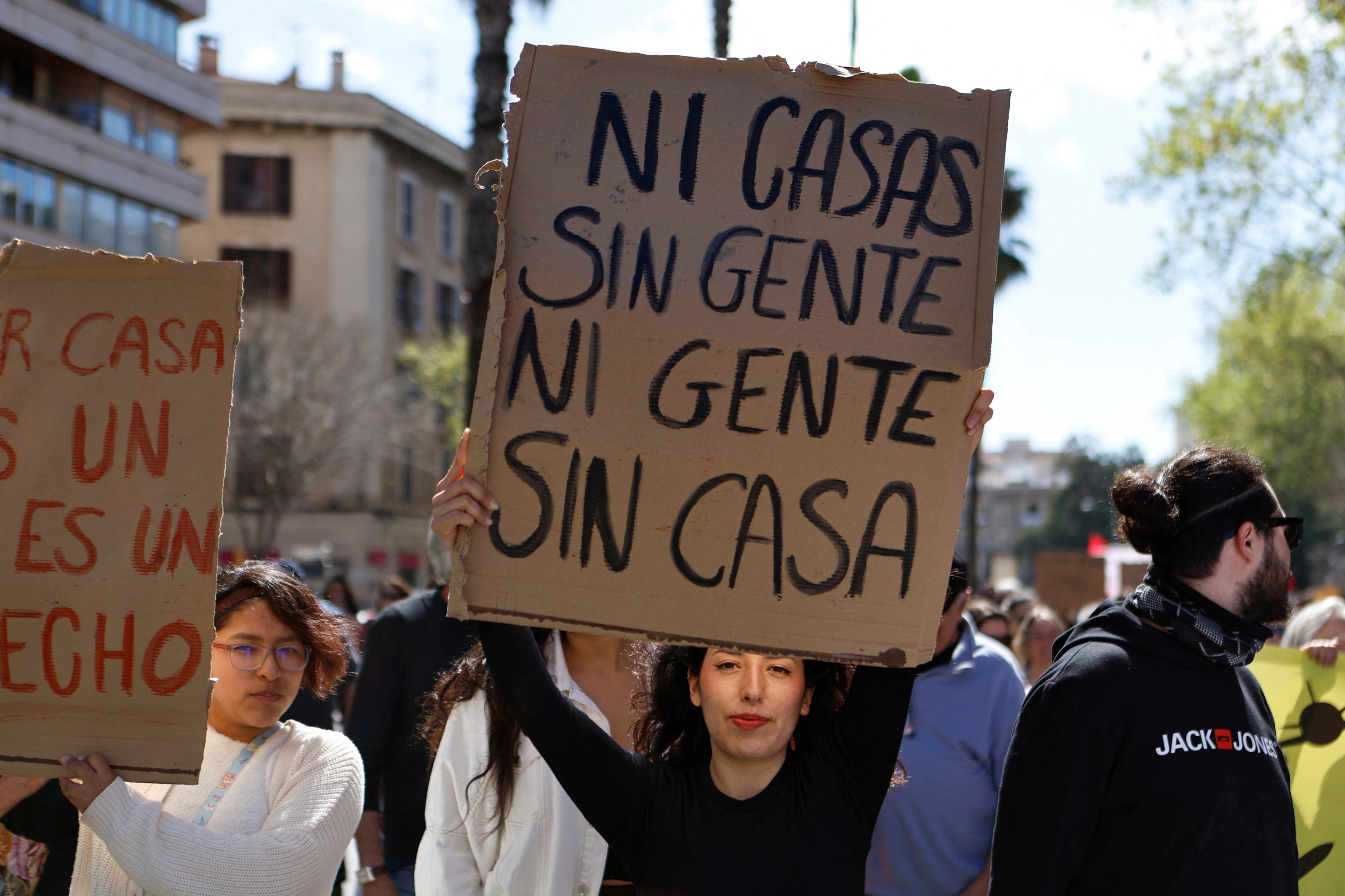 Spaniards march across 40 cities to protest the growing housing crisis
