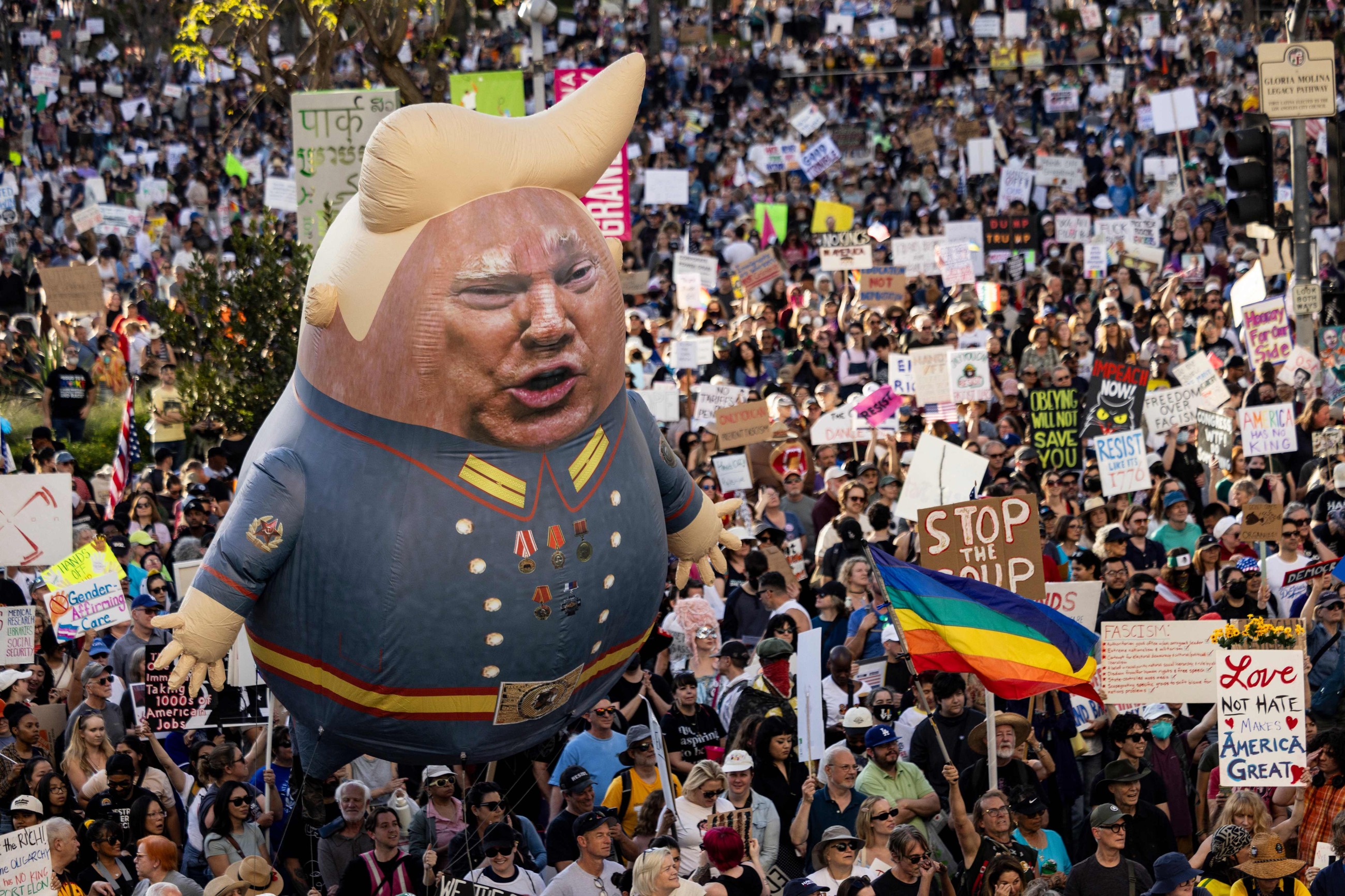 It is an economic revolution: Trump; protests rock cities